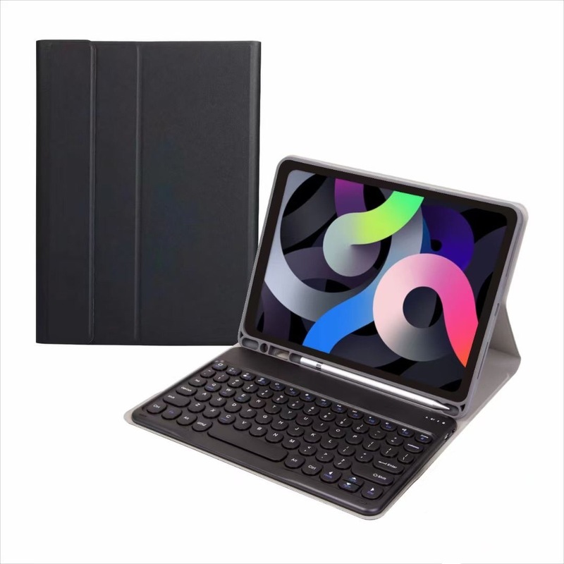 Samsung Tab A9 8.7inch Bluetooth キーボード保護ケース X110 ラウンドキーキャップ磁気吸着分割型 X115 ペンホルダーに適しています。|undefined