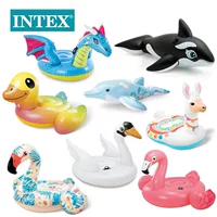 Оригинальный детский надувной водный аттракцион INTEX для взрослых, плавающая кровать для плавания, игрушка для плавания, интернет-знаменитость
