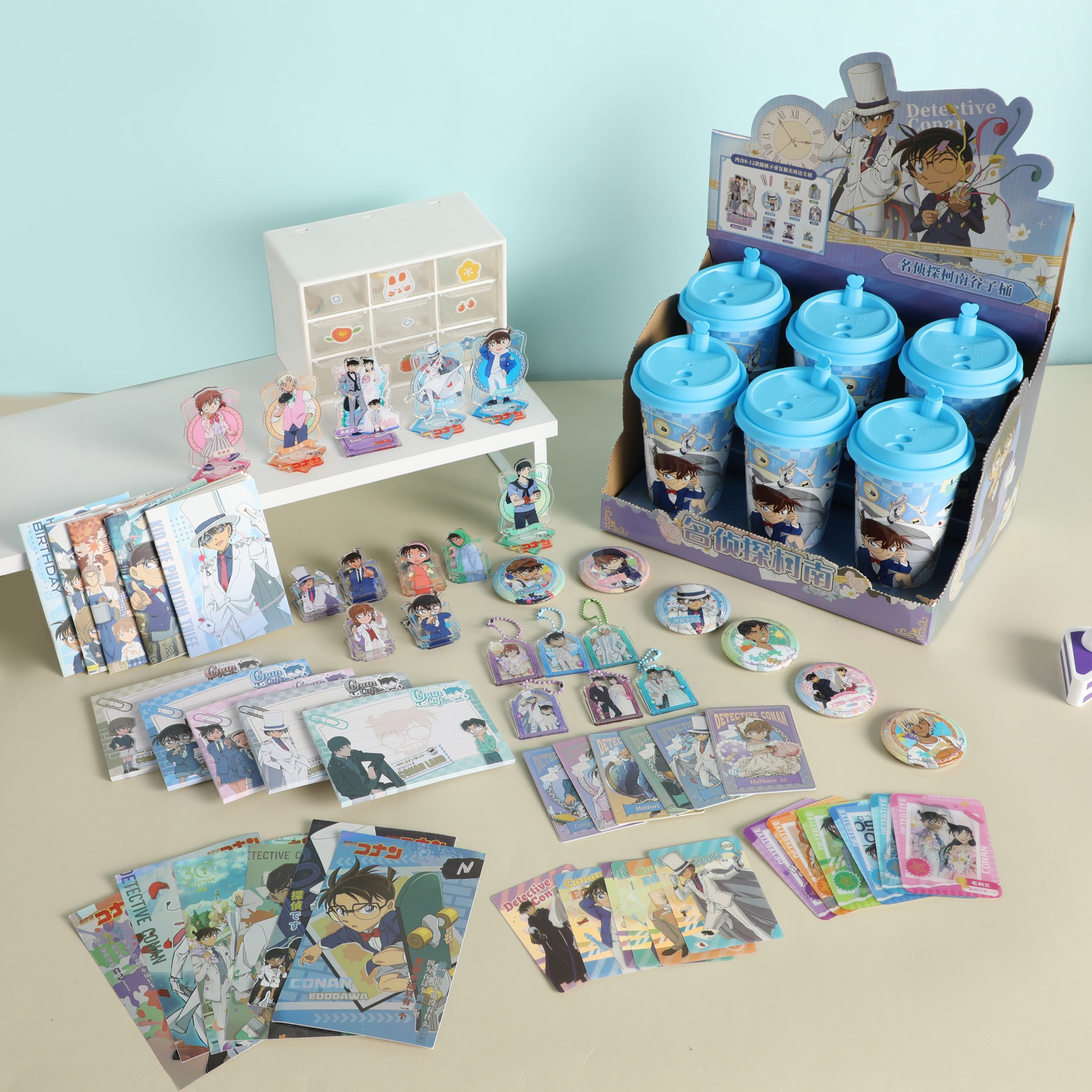Fantasmas de la destrucción de la cultura de la leche de Gu Zi Tea Barrel Set de papelería de alto valor de cara con la mano de la marea de regalo de juego sorpresa paquete de regalo en stock