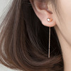 Fashionable silver needle, fresh earrings, city style, Korean style, 2021 collection
