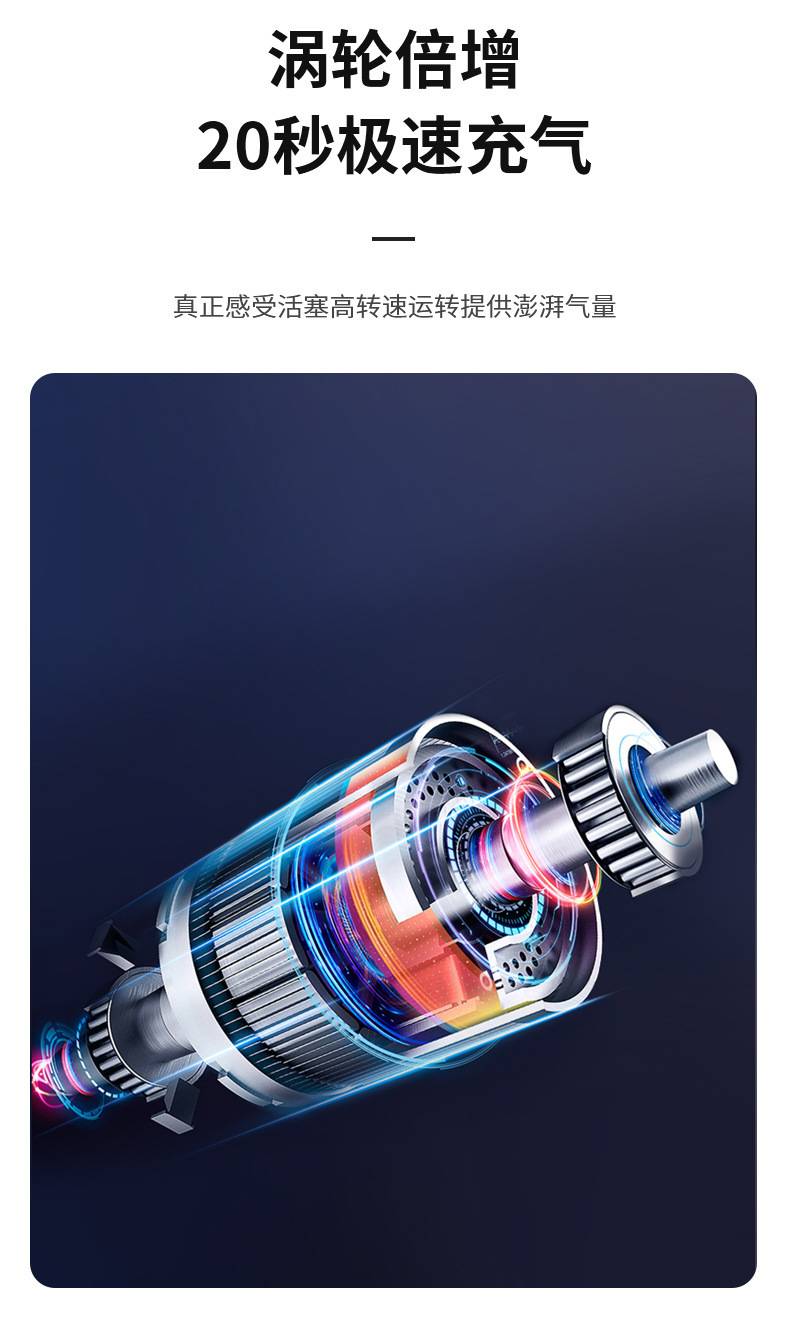 Cross-border car emergency start-up power supply car inflator all-in-one machine intelligent digital display battery battery charging treasure