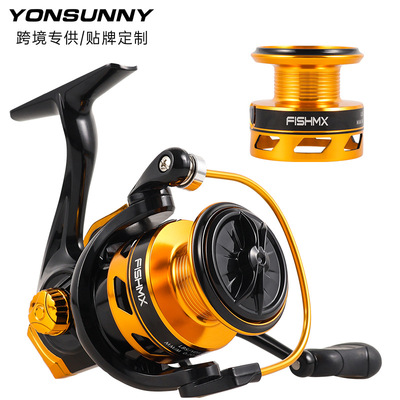 【一件代发】th系列 金属头纺车轮渔轮海杆鱼线轮渔具用品批发