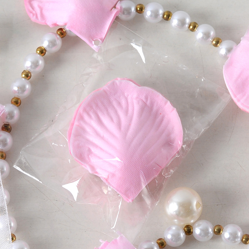 Simulación de pétalos de rosas dulces 100 piezas de tela no tejida propuesta de matrimonio de la atmósfera de cumpleaños esparcida a mano