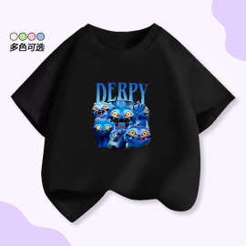 男女童短袖T恤猎魔女团KPop Demon Hunters周边印花纯棉休闲上衣