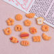 Mini creative toast baguette food play cream glue diy handmade hairpin refrigerator sticker material resin accessories wholesale