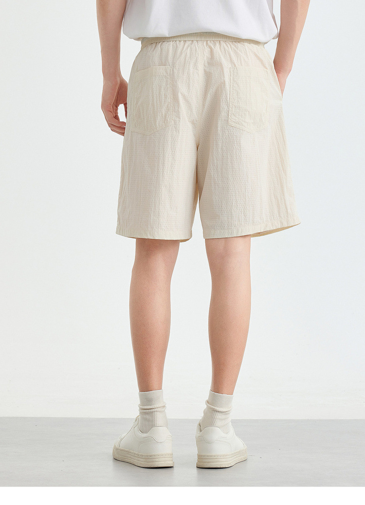 Quần short thể thao nam vải lưới thoáng khí, khô nhanh, dáng 5 phân — Xanh navy chi tiết 19
