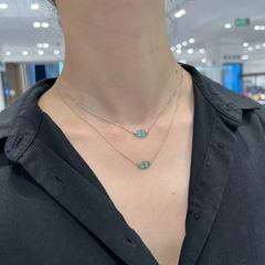S925纯银简约猪鼻子项链时尚高级感锁骨颈链轻奢小众设计配饰