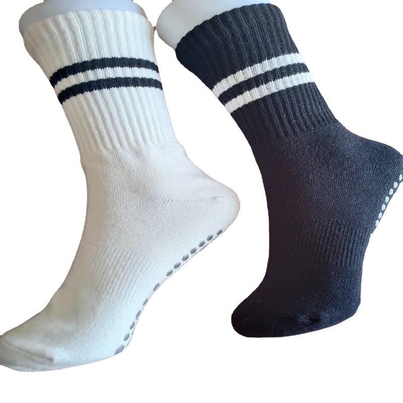 Spot sports socks mid-barrel striped yoga socks dispensing non-slip wear-resistant foot protection upper barrel elastic leg tight wearing soft Spot sports socks mid-barrel striped yoga socks dispensing non-slip wear-resistant foot protection upper barrel elastic leg tight wearing soft