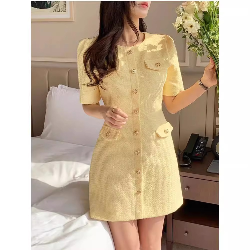 Summer elegant short sleeve dress