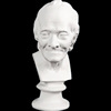 写生教具伏尔泰石膏头像高50cm素描石膏头像几何形体五官挂面像|ms