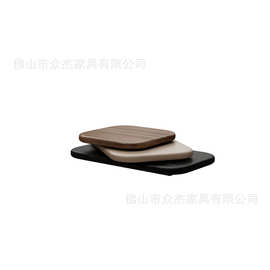 意式极简可旋转茶几组合现代简约客厅家用设计师创意异形落地茶几