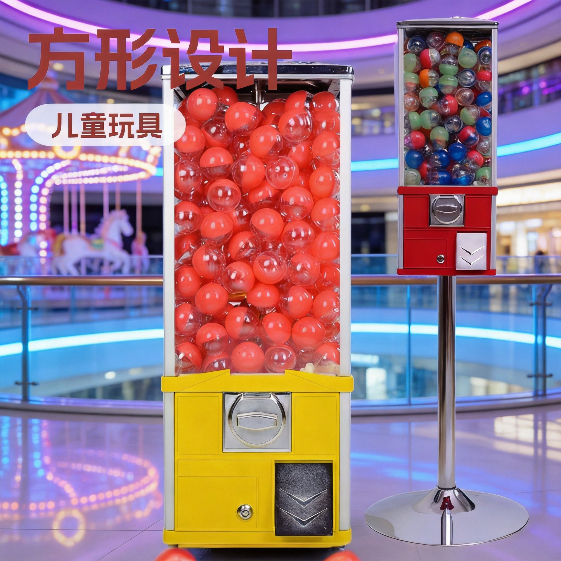 Máquina expendedora de gashapon cuadrada, juguete para niños, máquina expendedora de cajas sorpresa que funciona con monedas, máquina expendedora automática, venta directa del fabricante, uso comercial