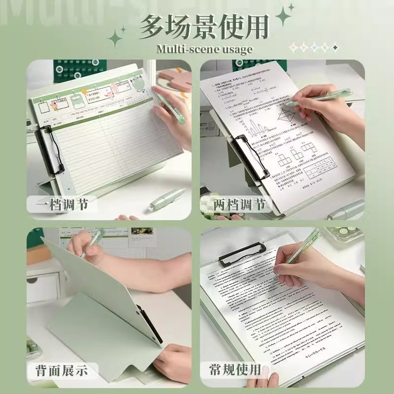 Carpeta de color verdadero archivos tablero de clip vertical tablero de escritura de escritura suministros de oficina de estudiantes música a4 aprendizaje de papel