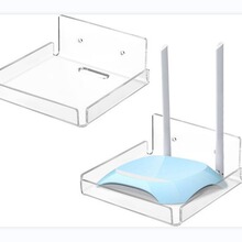 定制亚克力透明L形小型浮动壁挂式搁板展示架卧室客厅储物悬挂架