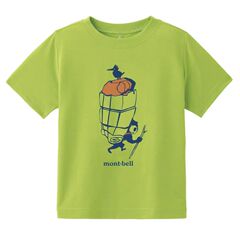 Montbell 2025年日本子供服プリント速乾服tシャツ男女子供親子アウトドアスポーツ通気性