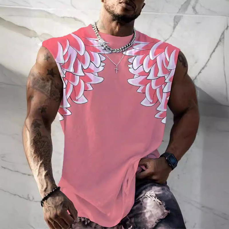 Fire Shadow series vest 3D digital printing Dragon Ball shoulder vest Amazon cross-border e-commerce hot supply