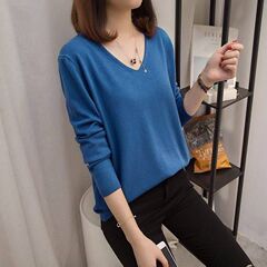 大码女装秋冬新款针织打底衫微胖妹妹网红毛衣宽松显瘦百搭上衣潮