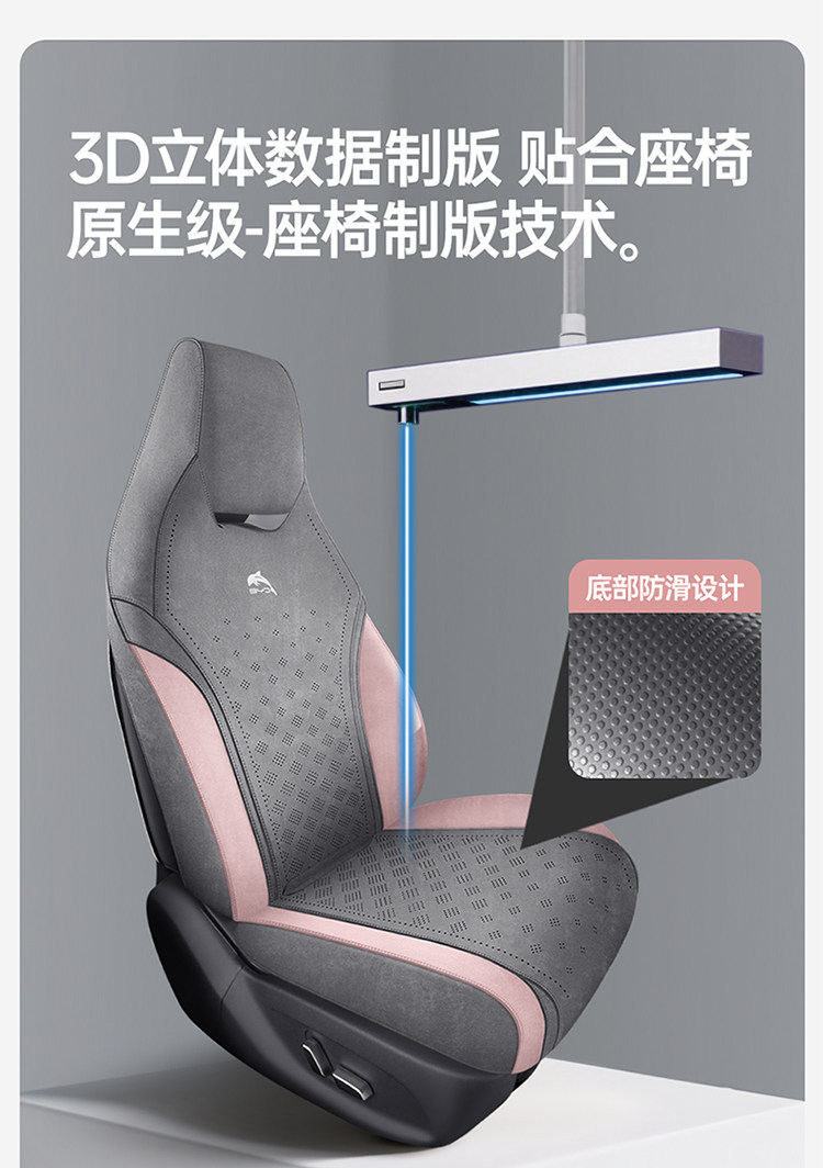 Byd Dolphin Special Car Seat Cushion Perforated Suede Seat Cover Universal for All Seasons Breathable Half-Cover Seat Cushion Cover