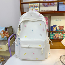 卡通书包温柔韩版可爱碎花狗狗书包小清新学生书包少女双肩背包