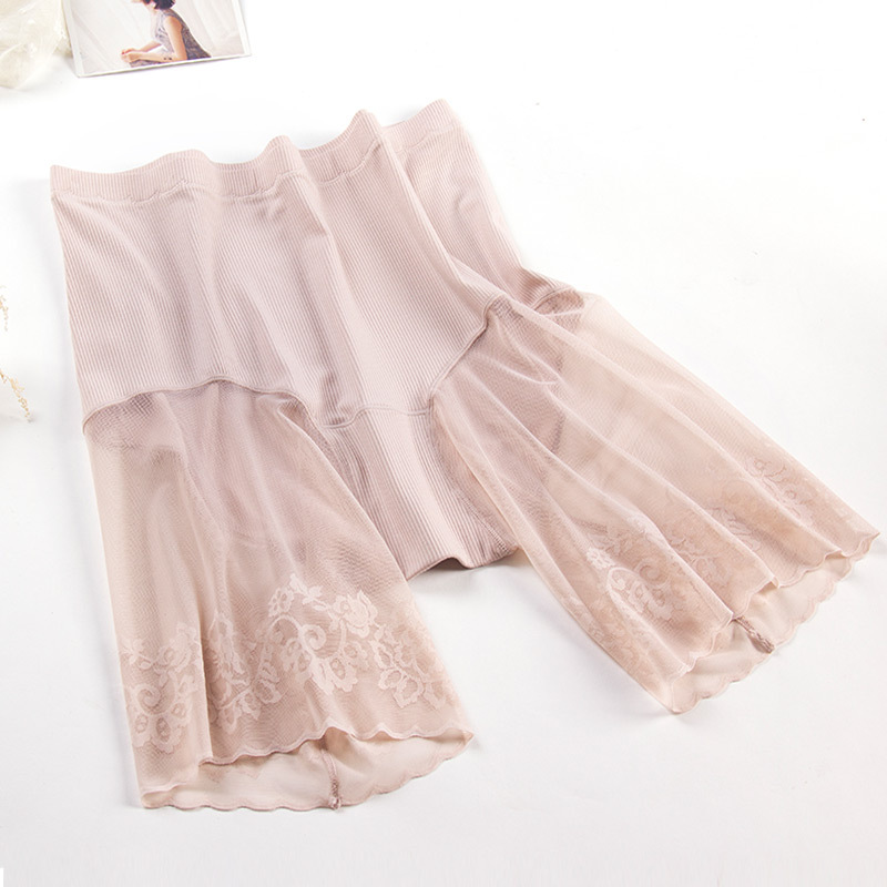 Pantalones de seguridad de talla grande pantalones de Quinto de verano para mujer anti-exposición delgada no rizado ropa interior dos en uno anti-desgaste pierna