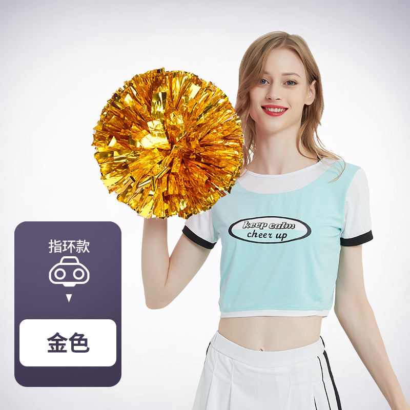 Flor bola de la flor porristas bola de la flor de la mano que sostiene la flor juegos de deportes mano que sostiene apoyos alegría apoyos en stock