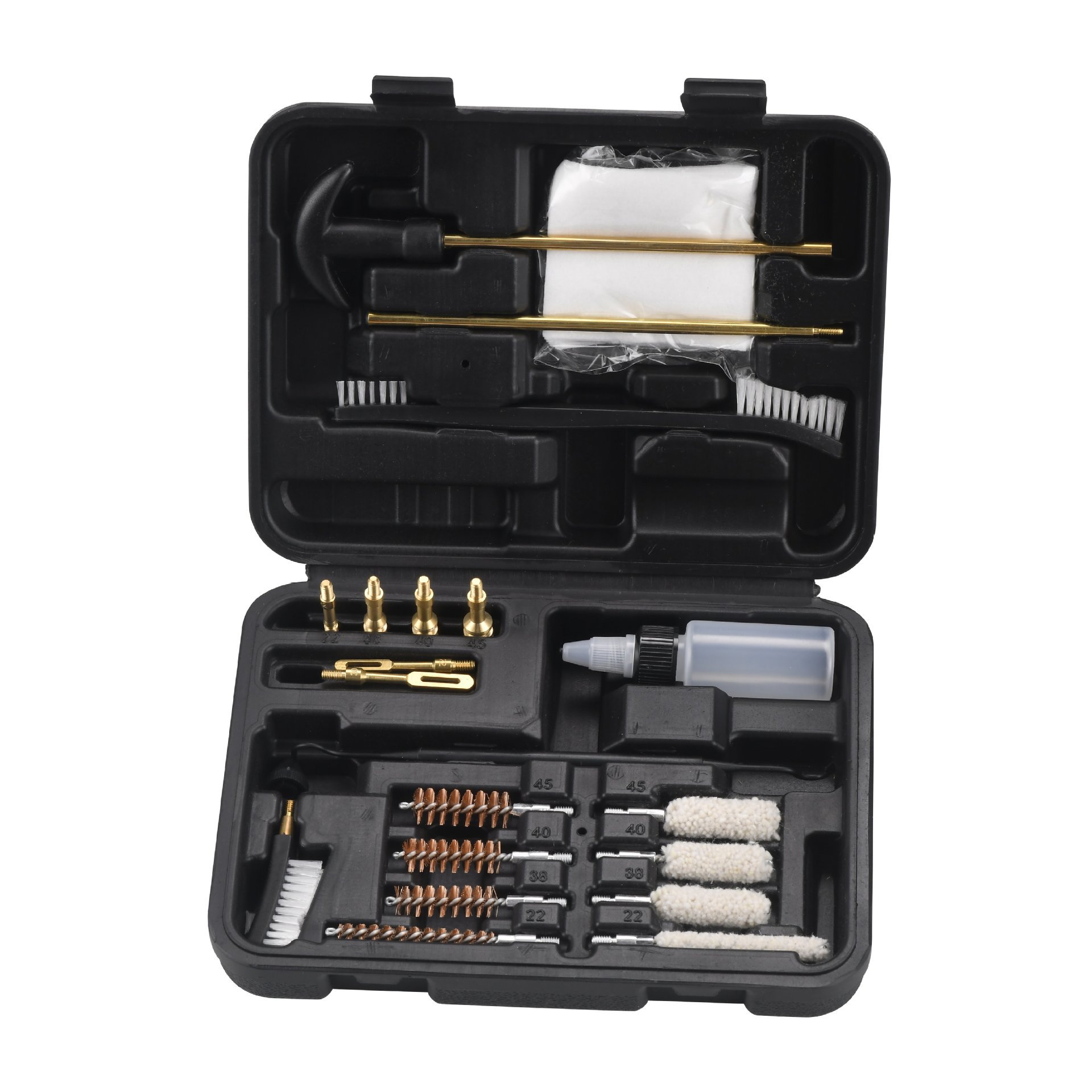 Juego de cepillos de limpieza transfronterizos al por mayor para Amazon, herramientas de mantenimiento y limpieza para armas de fuego y tuberías, herramientas multifuncionales para limpieza de armas domésticas.