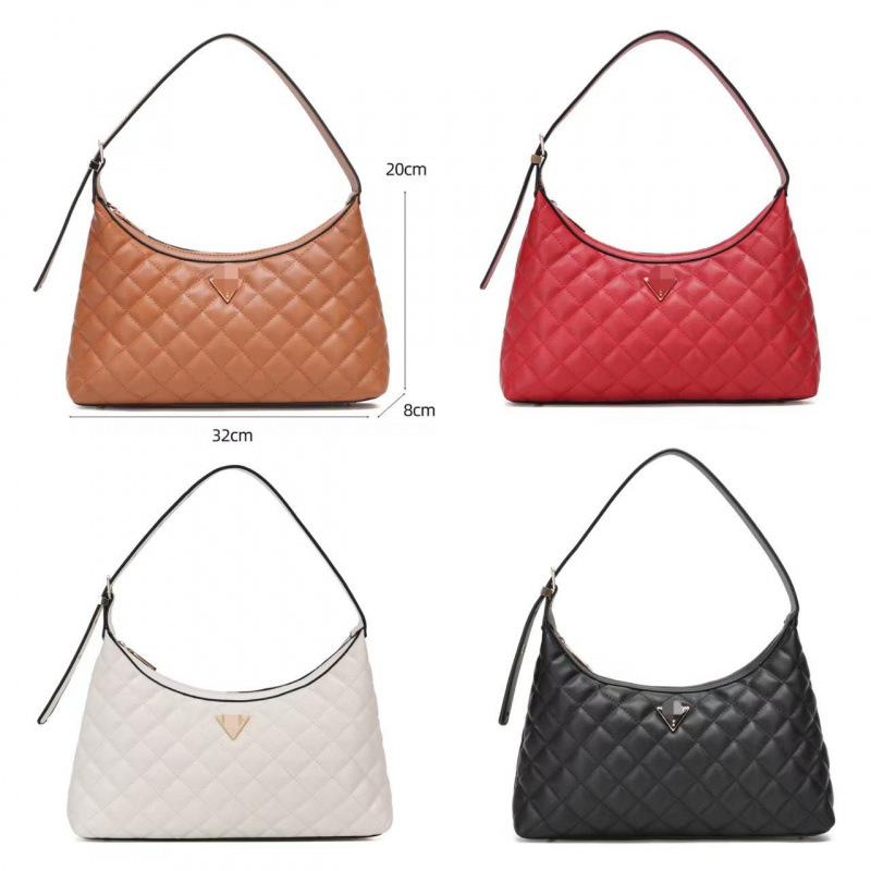 Embroidered Quilted Luxury Large-Capacity 2025 New Chain Fashion Elegant Casual Single Shoulder Crossbody Underarm Bag for Women
