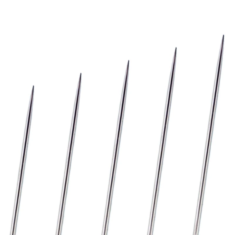 Вышивка крестом ручная игла для резки шитья большой глаз стальная игла золотой серебряный хвост круглый хвост