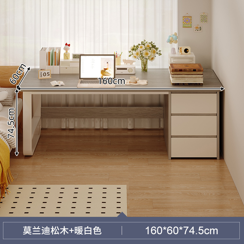 Escritorio para el hogar, simple y moderno, escritorio simple junto a la cama, escritorio de estudio para el hogar para estudiantes, combinación de mesa y silla para computadora de escritorio