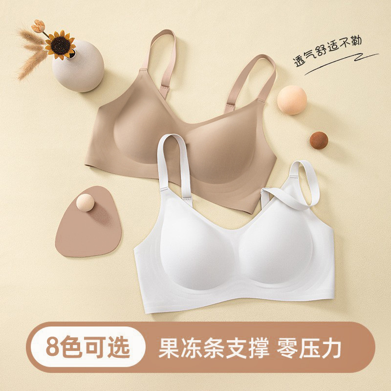 Zero-Sense Technology Care Seamless Underwear for Women, Summer Thin Style, Small Chest Gathering and Lifting, Jelly Soft Support, Breathable Bra Zero-Sense Technology Care Seamless Underwear for Women, Summer Thin Style, Small Chest Gathering and Lifting, Jelly Soft Support, Breathable Bra