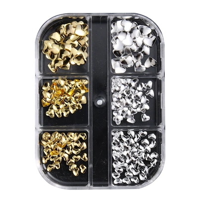 6-Compartment Gold and Silver Two-Tone Dırnaq bəzəkləri - 6-grid-jewelry-hsd-02