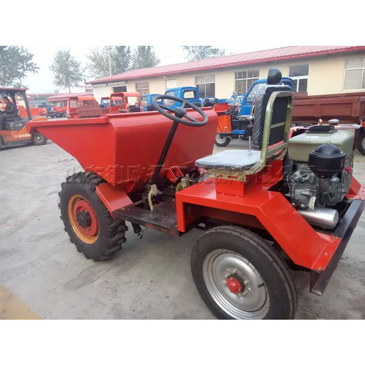 15马力直喷式柴油翻斗车短途运输矿石砂石运货车四轮自卸运输车