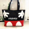 Shopping bag, capacious cartoon shoulder bag, wholesale