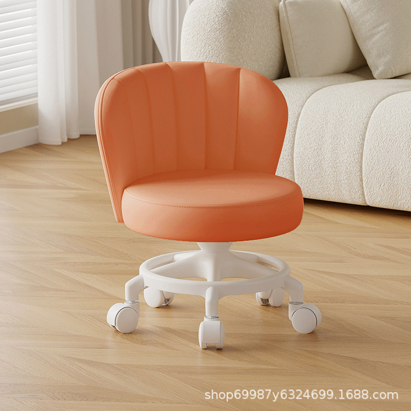 Rueda universal anti-rollback pequeña polea taburete baja silla respaldada para el hogar con un niño banco redondo rueda de correa rueda silenciosa