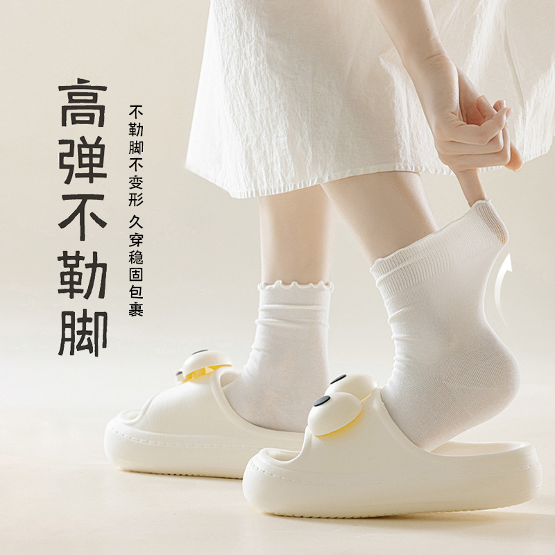 Calcetines de verano para mujeres delgadas calcetines de algodón sin hueso anti-bolas calcetines de algodón al por mayor