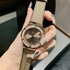 Timeni's new neutral temperament big dial leather with a calendar female sports women's watch feminine temperament