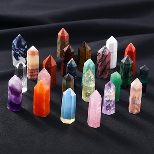 Crystal Raw Ore Gemstone Crystal Column Stone Crystal Stone Demagnetized Yellow Powder Specimen Ornaments