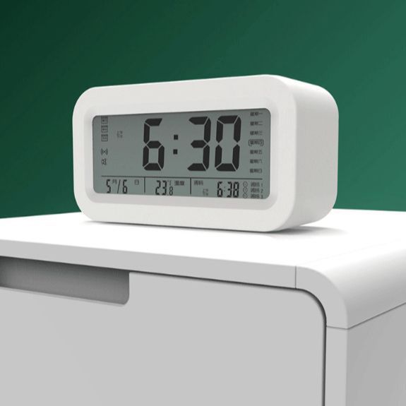 大画面時計デジタル知能学生が起きてベルを鳴らす夜光静音電子タッチモデル音声放送時計|undefined