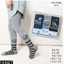 SYLTAN厂家直销批发外贸时尚可爱简约百搭混色涤棉毛巾男童连裤袜