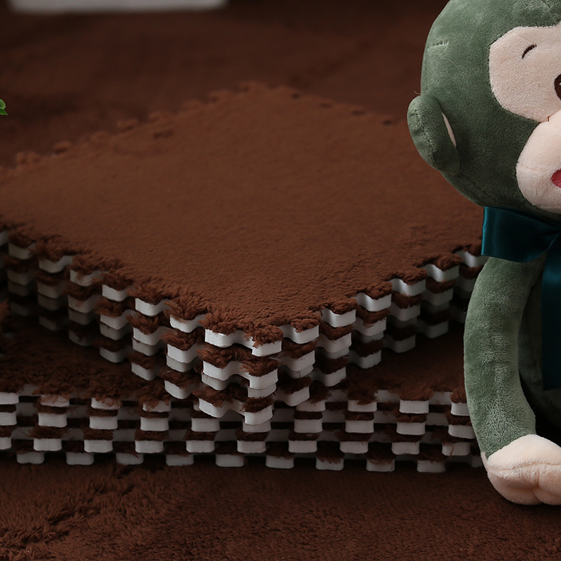 Alfombrilla piso con costuras pelusa arrastre el dormitorio s alfombras espuma cortables