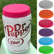 新款硅胶盖可口可乐瓶盖易拉罐瓶盖硅胶杯套防溢杯盖厂家可印logo