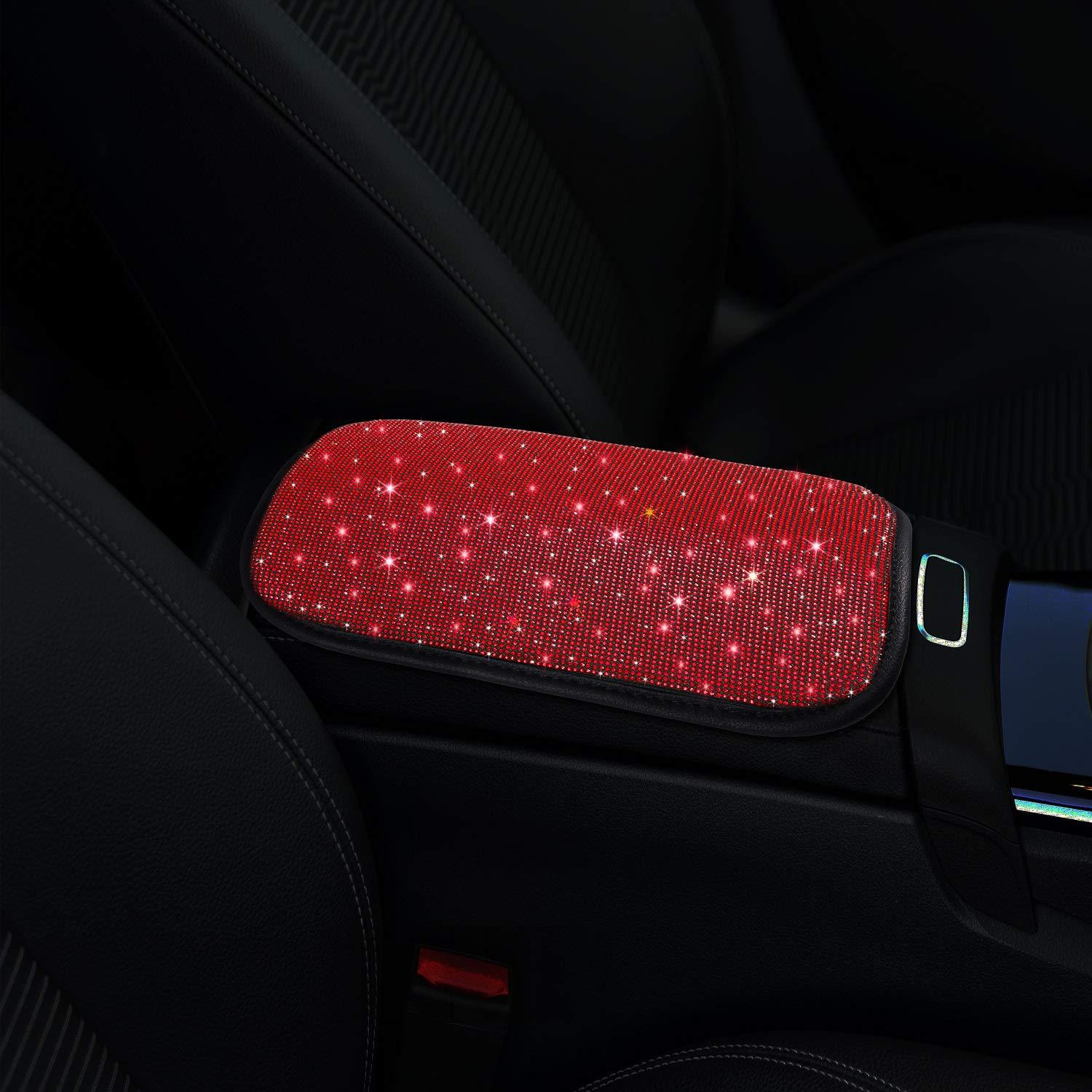 New Fashionable Full-Diamond Car Steering Wheel Cover for Women, Universal Crystal Flash Diamond Anti-Slip Handlebar Cover for All Seasons