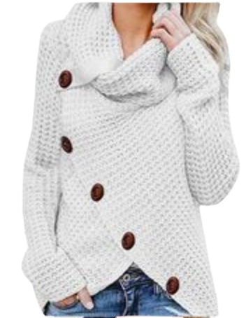 2023 Otoño e Invierno de las mujeres de manga larga irregular prendas de punto suéter deseo Amazon popular europeo y americano Venta caliente image 6