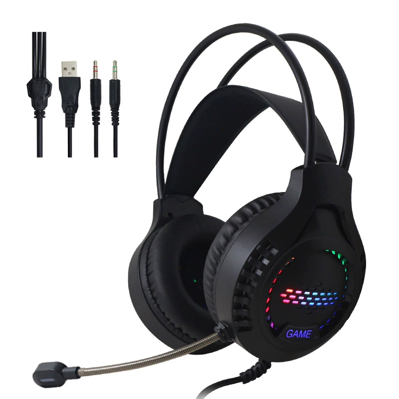 OEM/Neutral Gaming Headset for E-Sports, Wired Bass-Boost, Factory Processing and Customization