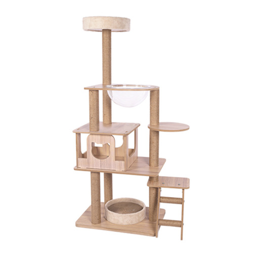Cat climbing frame, cat scratch board, cat bed, cat tree integrated high-rise cat stand space capsule large cat pet supplies