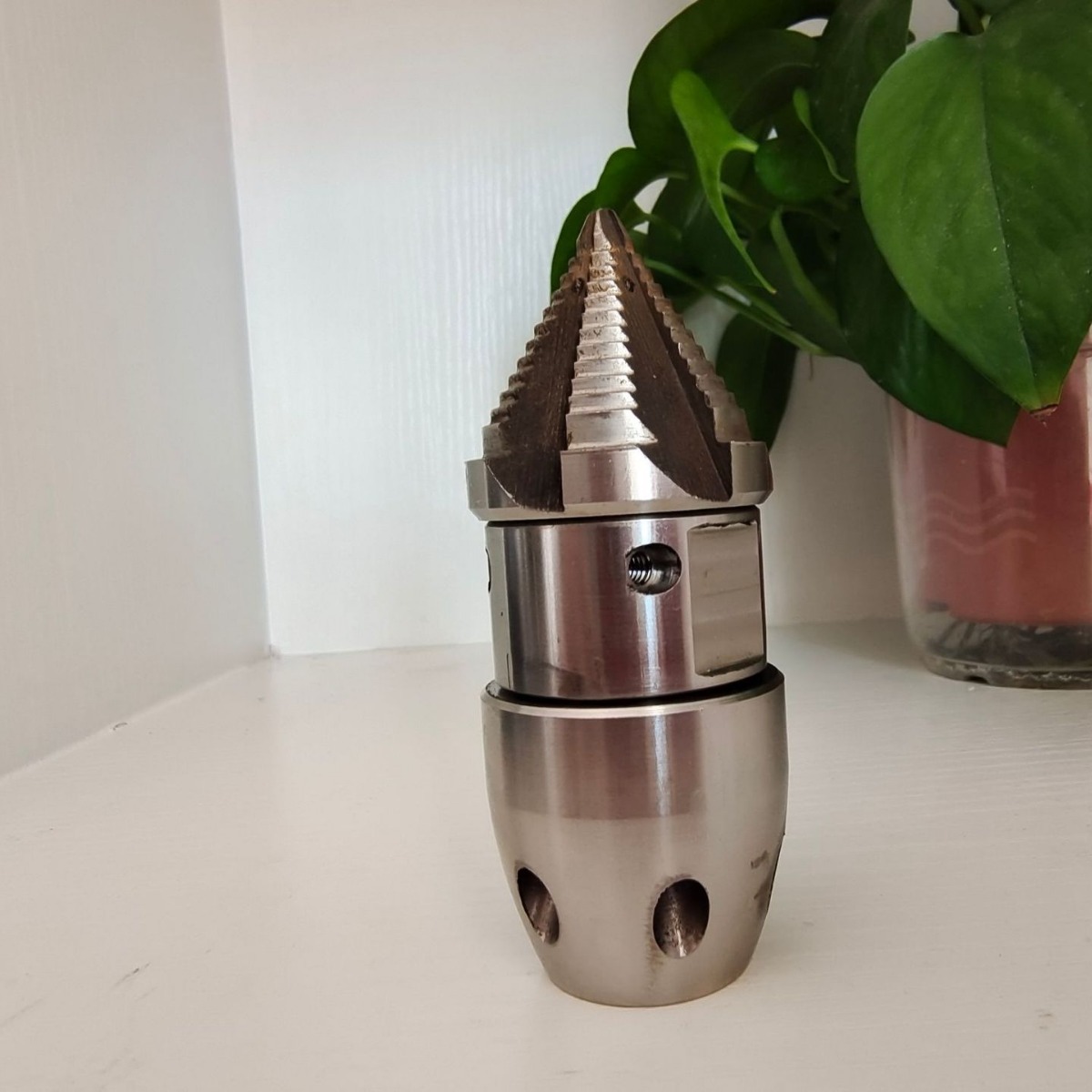 0,4 kg de alta presión boquilla giratoria de acero inoxidable de la draga de alcantarillado pagoda trueno dragado de limpieza de la suciedad del bloque de aceite