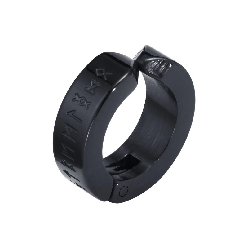 4*9 검정색 귀 클립 싱글