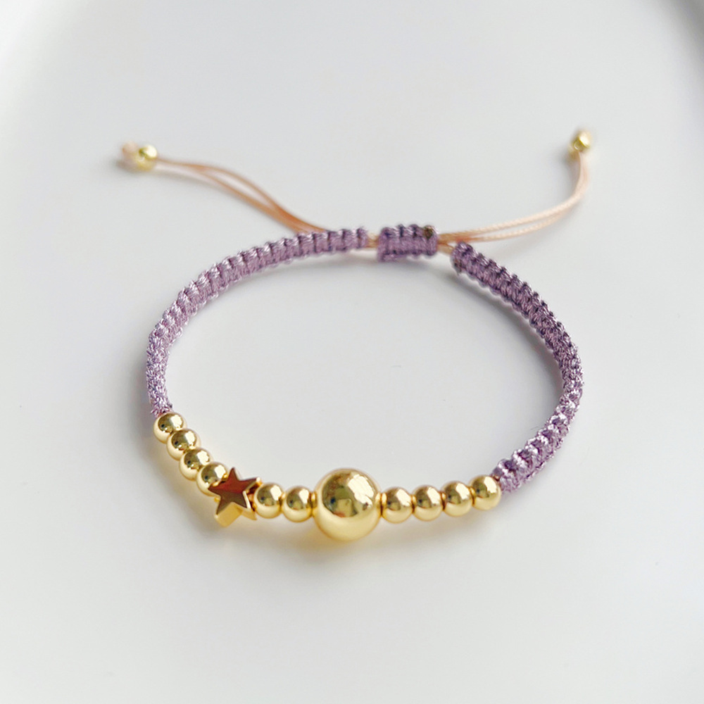 1 Piece 1 Set Fashion Geometric Pearl Knitting Womenu0027S Bracelets