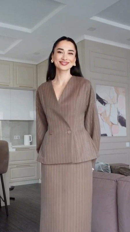 亚马逊欧美跨境2025年秋季修身简约优雅舒适长袖长裙套装连衣裙女|undefined