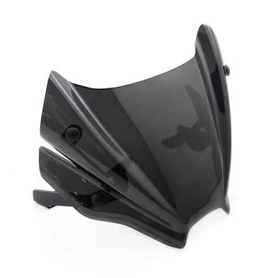 Suitable for Suzuki Gsx-8S Modified Front Wind Deflector, Front Hood Windshield, Windscreen Deflector Accessories (Motorcycle front windshield) - black